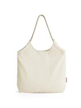BAGSMART Polyester Tote Bag with Zipper Travel Gym Beach Shoulder Bag